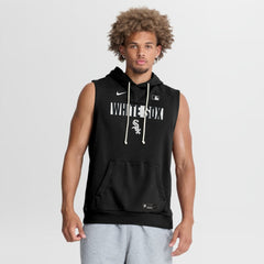Chicago White Sox Authentic Collection Standard Issue Dri-FIT Sleeveless Hoodie Black | Nike