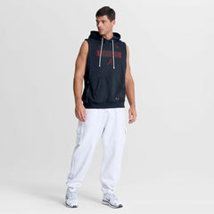 Atlanta Braves Authentic Collection Standard Issue Dri-FIT Sleeveless Hoodie Navy | Nike