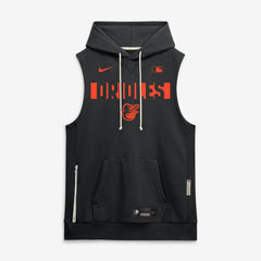 Baltimore Orioles Authentic Collection Standard Issue Dri-FIT Sleeveless Hoodie Black | Nike