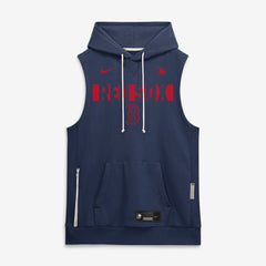Boston Red Sox Authentic Collection Standard Issue Dri-FIT Sleeveless Hoodie Navy | Nike