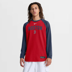 Boston Red Sox Authentic Collection Raglan Dri-FIT Sweatshirt Red | Nike