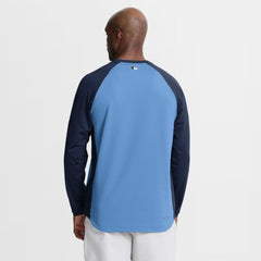 Tampa Bay Rays Authentic Collection Raglan Dri-FIT Sweatshirt Light Blue | Nike