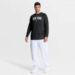 New York Mets Authentic Collection Raglan Dri-FIT Sweatshirt Black | Nike