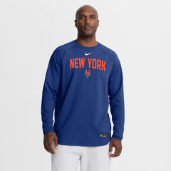 New York Mets Authentic Collection Raglan Dri-FIT Sweatshirt Royal | Nike