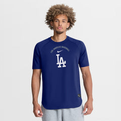 Los Angeles Dodgers Authentic Collection Batting Practice Pre-Game Raglan Dri-FIT Top Royal | Nike