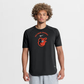 Baltimore Orioles Authentic Collection Batting Practice Pre-Game Raglan Dri-FIT Top Black | Nike