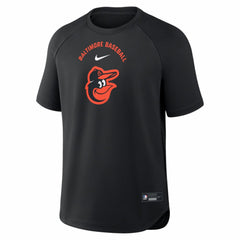 Baltimore Orioles Authentic Collection Batting Practice Pre-Game Raglan Dri-FIT Top Black | Nike