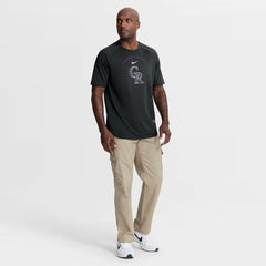Colorado Rockies Authentic Collection Batting Practice Pre-Game Raglan Dri-FIT Top Black | Nike