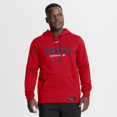Atlanta Braves Authentic Collection Therma-FIT Hoodie Red | Nike