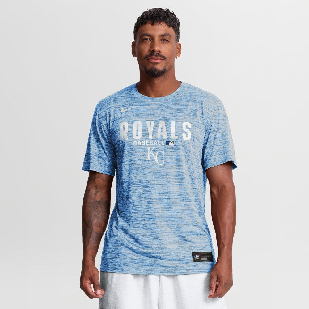 Kansas City Royals Authentic Collection Velocity Dri-FIT T-Shirt Light Blue | Nike