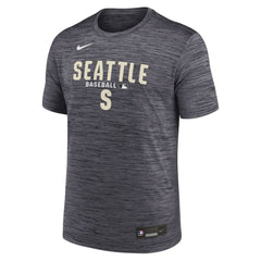 Seattle Mariners Authentic Collection Velocity Dri-FIT T-Shirt Black | Nike