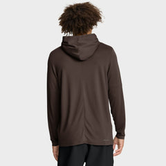 San Diego Padres Authentic Collection Dri-FIT Long Sleeve Hooded T-Shirt Brown | Nike