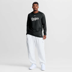 Los Angeles Dodgers Authentic Collection Game Time Raglan Long Sleeve T-Shirt Black | Nike