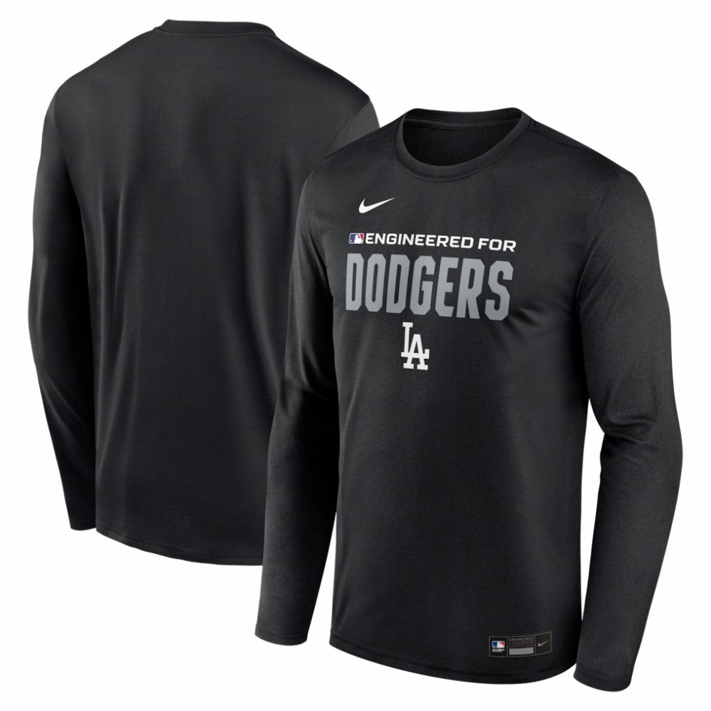 Los Angeles Dodgers Authentic Collection Legend Dri-FIT Long Sleeve T-Shirt Black | Nike