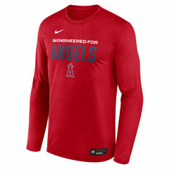 Los Angeles Angels Authentic Collection Legend Dri-FIT Long Sleeve T-Shirt Red | Nike