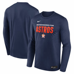 Houston Astros Authentic Collection Legend Dri-FIT Long Sleeve T-Shirt Navy | Nike