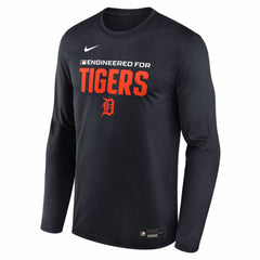 Detroit Tigers Authentic Collection Legend Dri-FIT Long Sleeve T-Shirt Navy | Nike