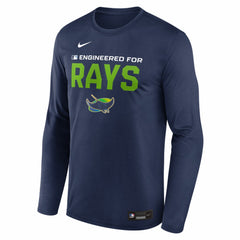 Tampa Bay Rays Authentic Collection Legend Dri-FIT Long Sleeve T-Shirt Navy | Nike
