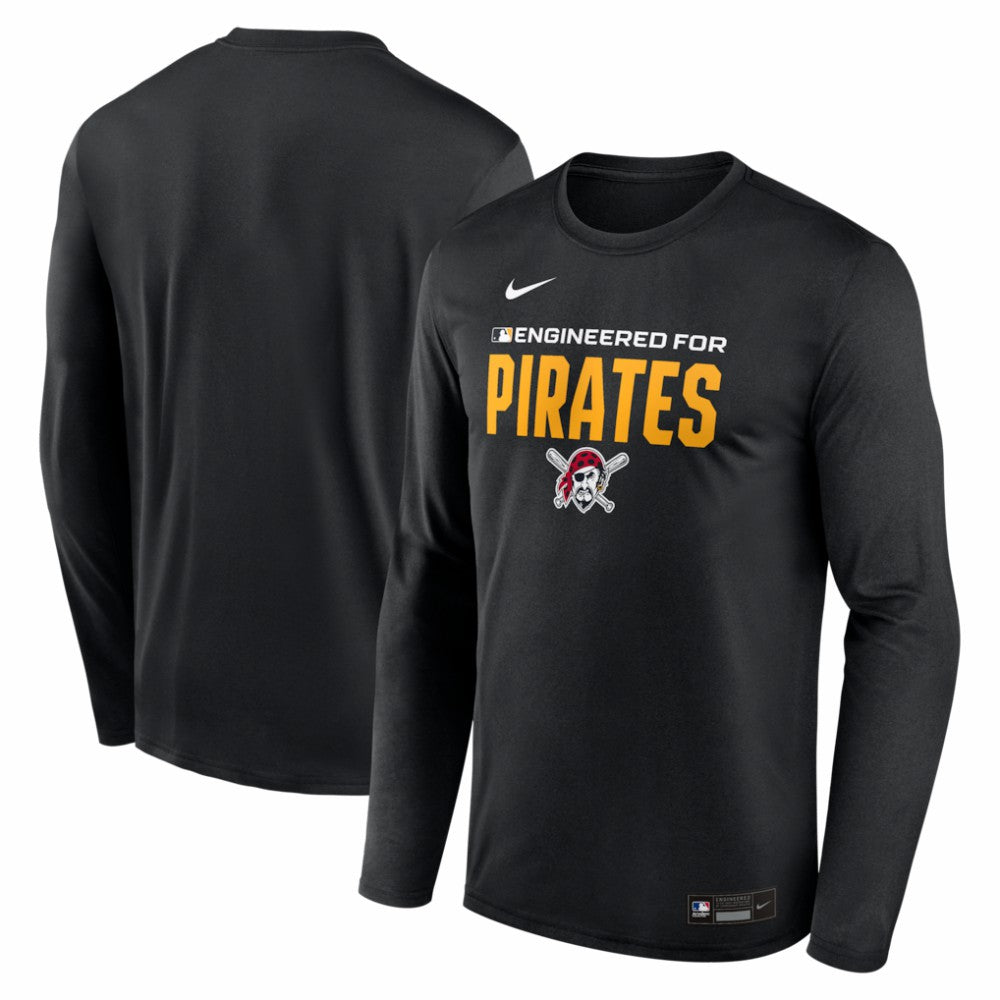 Pittsburgh Pirates Authentic Collection Legend Dri-FIT Long Sleeve T-Shirt Black | Nike
