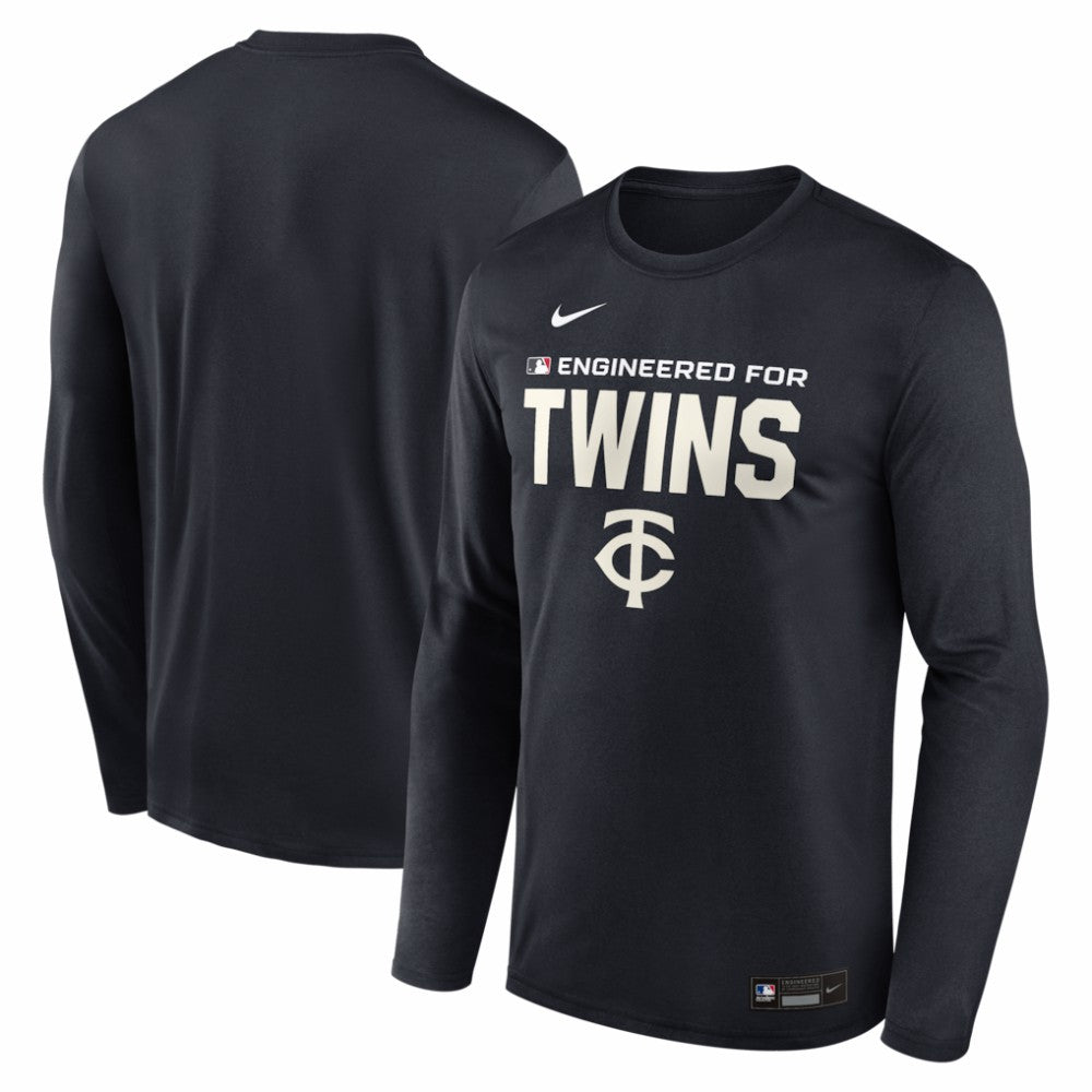 Minnesota Twins Authentic Collection Legend Dri-FIT Long Sleeve T-Shirt Navy | Nike
