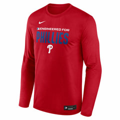 Philadelphia Phillies Authentic Collection Legend Dri-FIT Long Sleeve T-Shirt Red | Nike