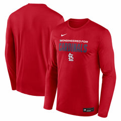 St. Louis Cardinals Authentic Collection Legend Dri-FIT Long Sleeve T-Shirt Red | Nike