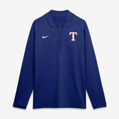 Texas Rangers Authentic Collection Dri-FIT Raglan Half-Zip Pullover Royal | Nike