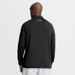 Los Angeles Dodgers Authentic Collection Dri-FIT Raglan Half-Zip Pullover Black | Nike