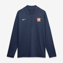 Houston Astros Authentic Collection Dri-FIT Raglan Half-Zip Pullover Navy | Nike
