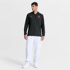 Baltimore Orioles Authentic Collection Dri-FIT Raglan Half-Zip Pullover Black | Nike