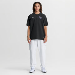 Colorado Rockies Authentic Collection Dri-FIT Quarter-Zip Windshirt Black | Nike