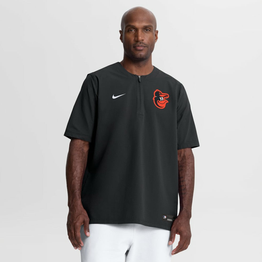 Baltimore Orioles Authentic Collection Dri-FIT Quarter-Zip Windshirt Black | Nike