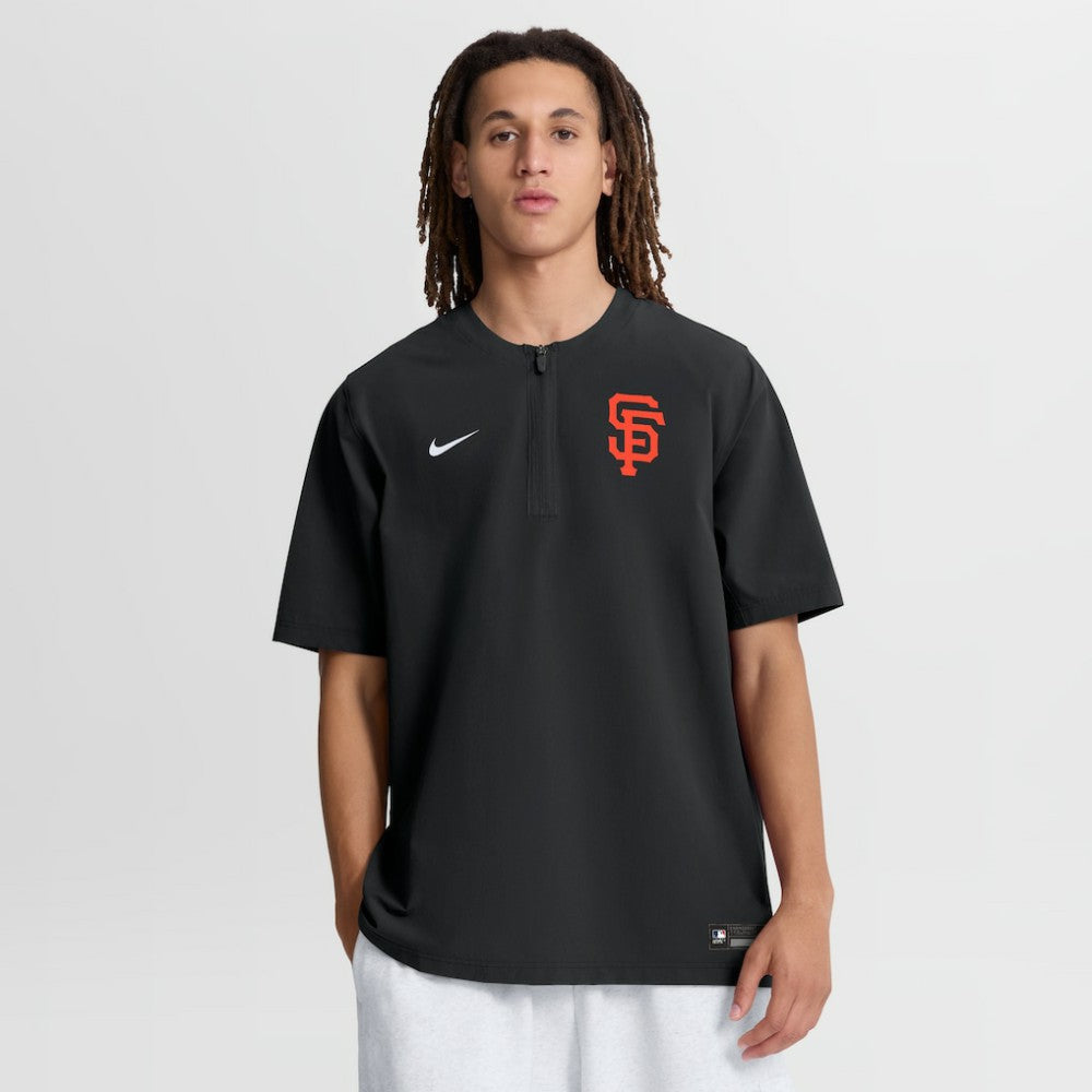 San Francisco Giants Authentic Collection Dri-FIT Quarter-Zip Windshirt Black | Nike