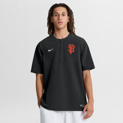 San Francisco Giants Authentic Collection Dri-FIT Quarter-Zip Windshirt Black | Nike