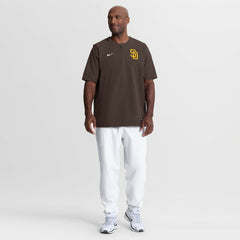 San Diego Padres Authentic Collection Dri-FIT Quarter-Zip Windshirt Brown | Nike