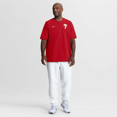 Philadelphia Phillies Authentic Collection Dri-FIT Quarter-Zip Windshirt Red | Nike
