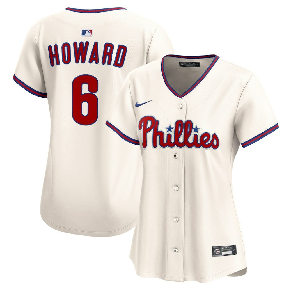 Ryan Howard Philadelphia Phillies Women's Alternate 2 Limited Jersey?- Cream