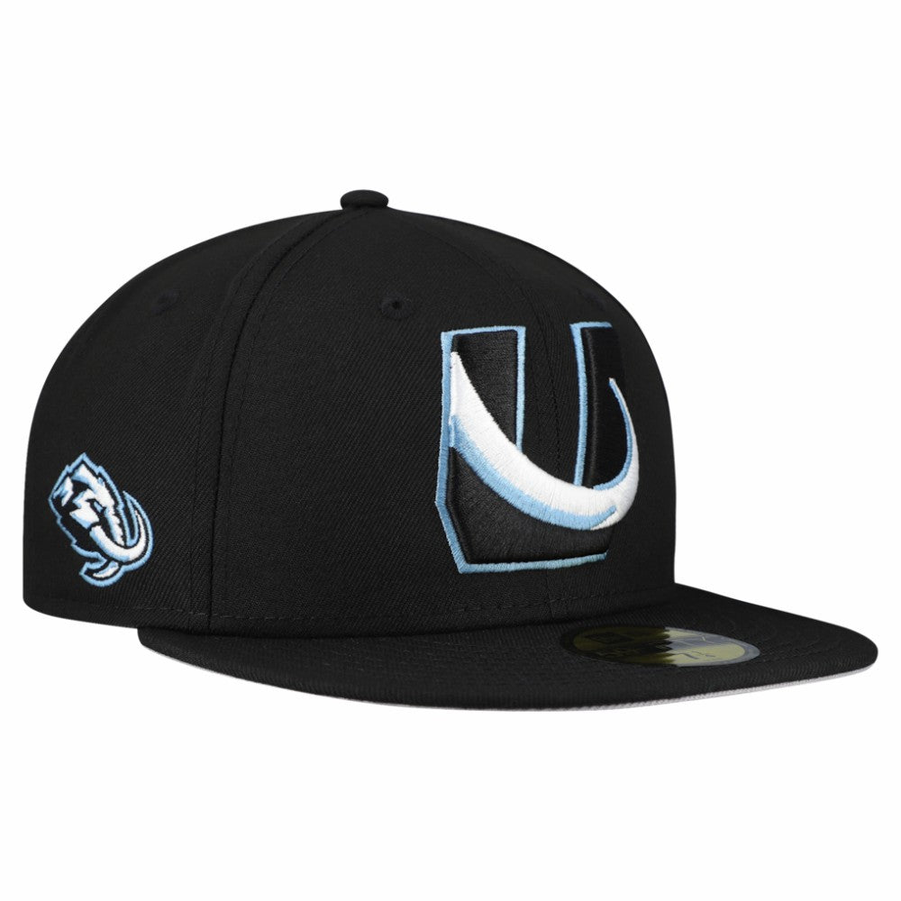 Utah Mammoth New Era Team Secondary 59FIFTY Fitted Hat Black