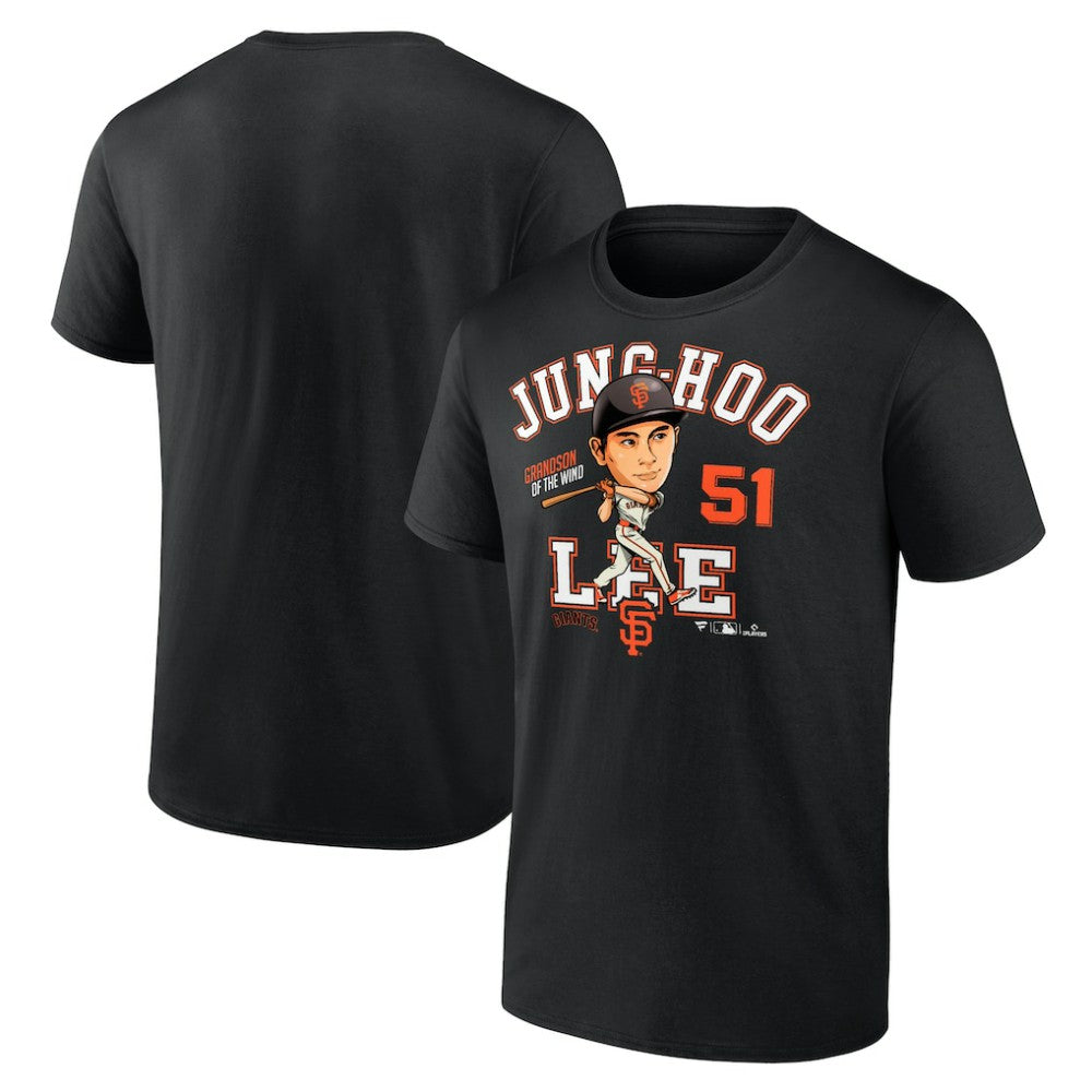 Jung Hoo Lee San Francisco Giants Hometown Caricature T-Shirt Black