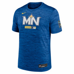 Minnesota Twins Authentic Collection City Connect Velocity Dri-FIT T-Shirt Royal | Nike