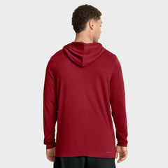 Cleveland Guardians City Connect Dri-FIT Long Sleeve Hooded T-Shirt Red | Nike