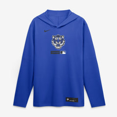 Detroit Tigers City Connect Dri-FIT Long Sleeve Hooded T-Shirt Royal | Nike