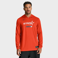 Houston Astros City Connect Dri-FIT Long Sleeve Hooded T-Shirt Orange | Nike