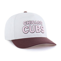 Chicago Cubs Unisex Love Letter Adjustable Hitch Hat Stone/Burgundy | 47 brand