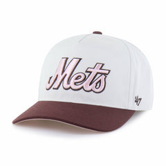 New York Mets Unisex Love Letter Adjustable Hitch Hat Stone/Burgundy | 47 brand