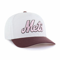 New York Mets Unisex Love Letter Adjustable Hitch Hat Stone/Burgundy | 47 brand