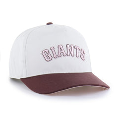 San Francisco Giants Unisex Love Letter Adjustable Hitch Hat Stone/Burgundy | 47 brand