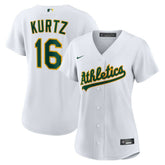 Nick Kurtz Athletics Women's Home Replica Player Jersey - White
