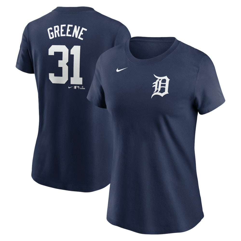 Riley Greene Detroit Tigers Women's Cooperstown Collection Fuse Name & Number T-Shirt Navy | Nike