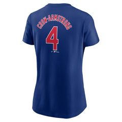 Pete Crow-Armstrong Chicago Cubs Women's Cooperstown Collection Fuse Name & Number T-Shirt Royal | Nike